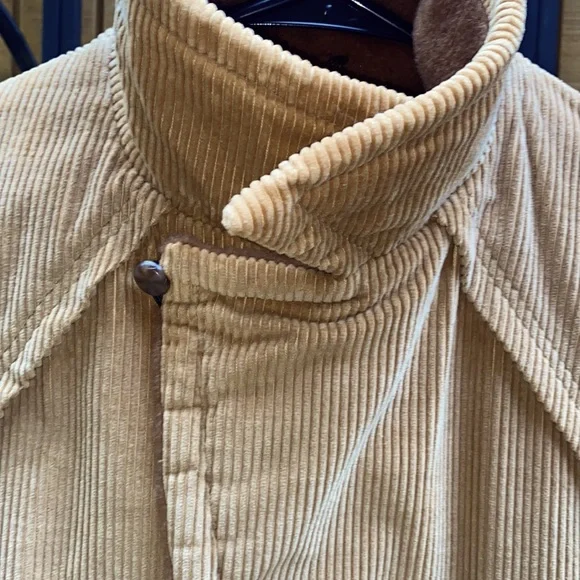 🎉HP🎉 Vintage Mens Tan Corduroy Removable Wool-lined Blazer - Picture 11 of 16